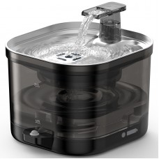 Wireless Cat Water Fountain for Drinking with External Pump, 4-Layer Filters Smart Silent 2L Pet Water Dispenser, 5000mAh Cordless Battery Operated, Rechargeable - 306 Stainless Steel Panel Wireless Cat Water Fountain for Drinking with External Pump, 4-Layer Filters Smart Silent 2L Pet Water Dispenser, 5000mAh Cordless Battery Operated, Rechargeable - 306 Stainless Steel Panel